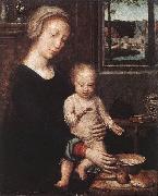 DAVID, Gerard Madonna and Child with the Milk Soup dgw oil